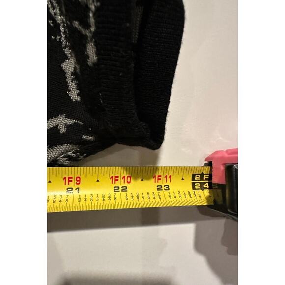 Calvin Klein Size XL Short Sleeve Leopard Print Stretch Mini Sweater Dress Black - Picture 6 of 8